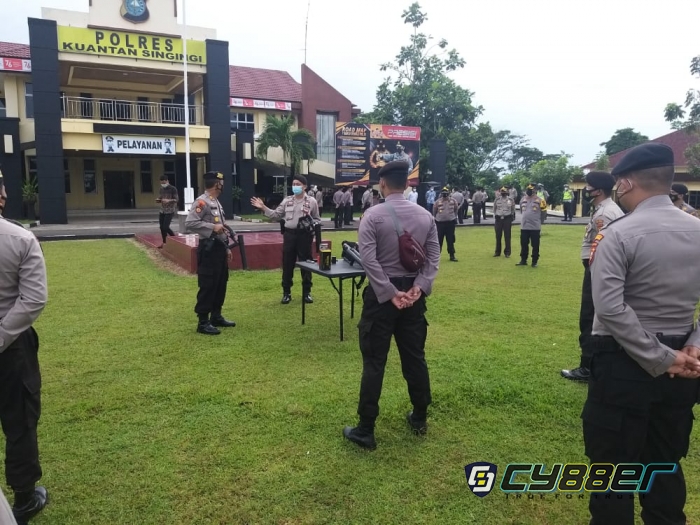 Polres Kuansing Melaksanakan Latihan Peningkatan Kemampuan Fungsi Tehnis Kepolisian 