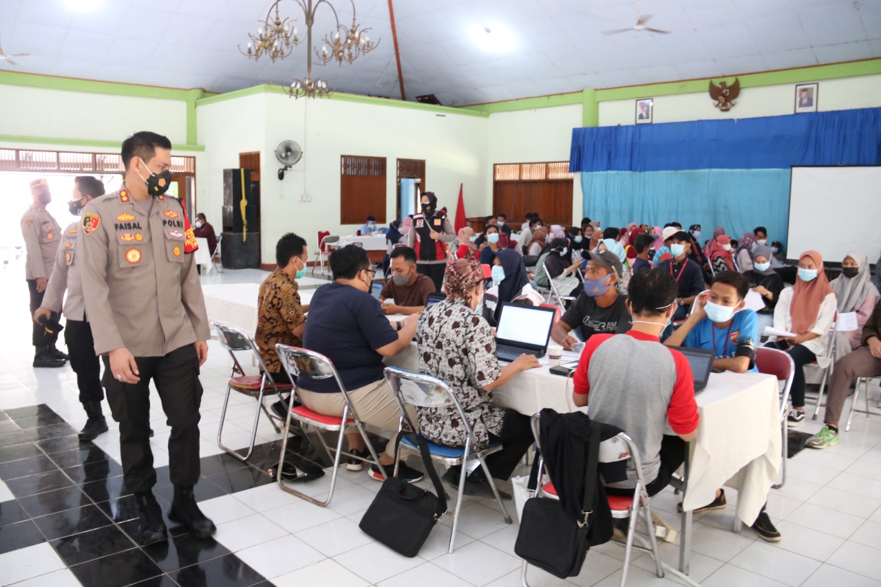 Gerai Vaksin Presisi, Polres Brebes Kembali Gelar Serbuan Vaksinasi Massal