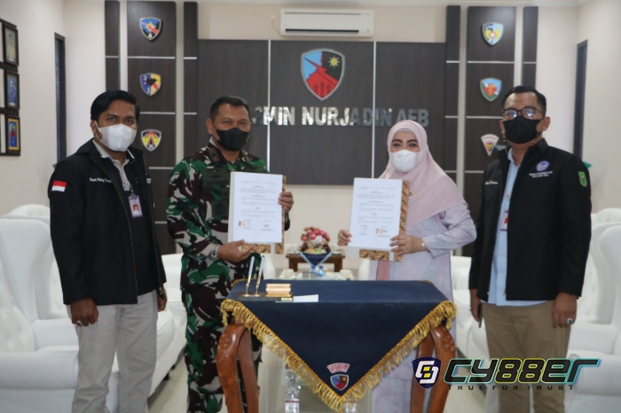 Penandatanganan MoU Antara Lanud Roesmin Nurjadin dan Komnas PA Prov. Riau