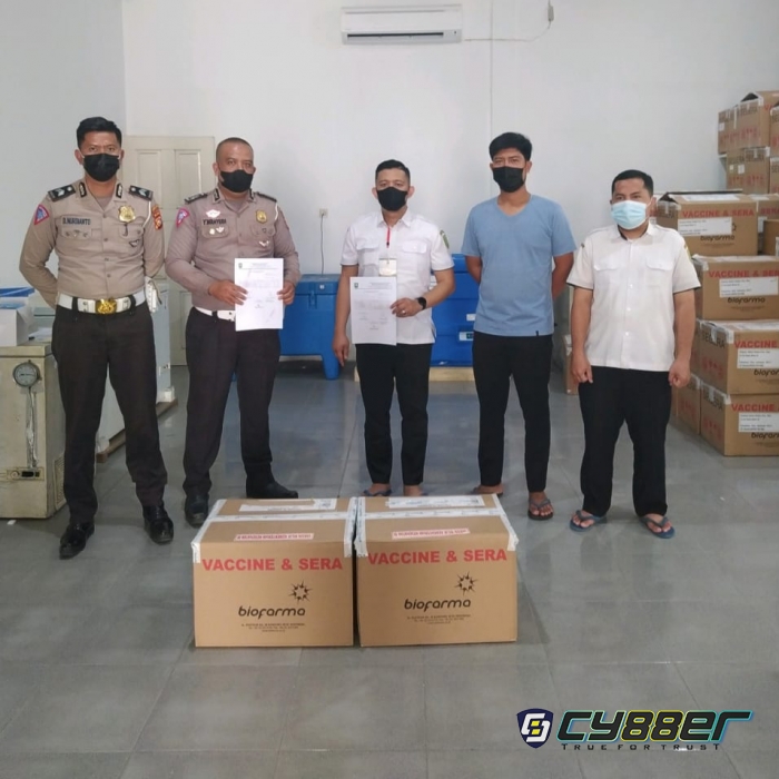 Sebanyak 640 Dosis Vaksin POLRI Tiba di Kuansing
