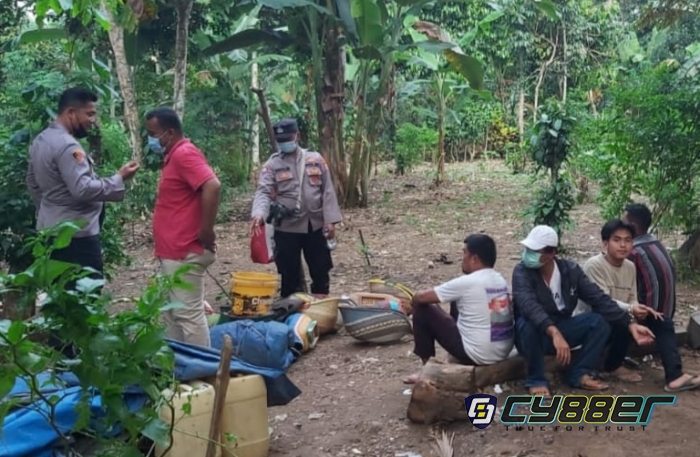 Polsek dan Jatanras Polres LS Garuk Pelaku Judi Sabung Ayam