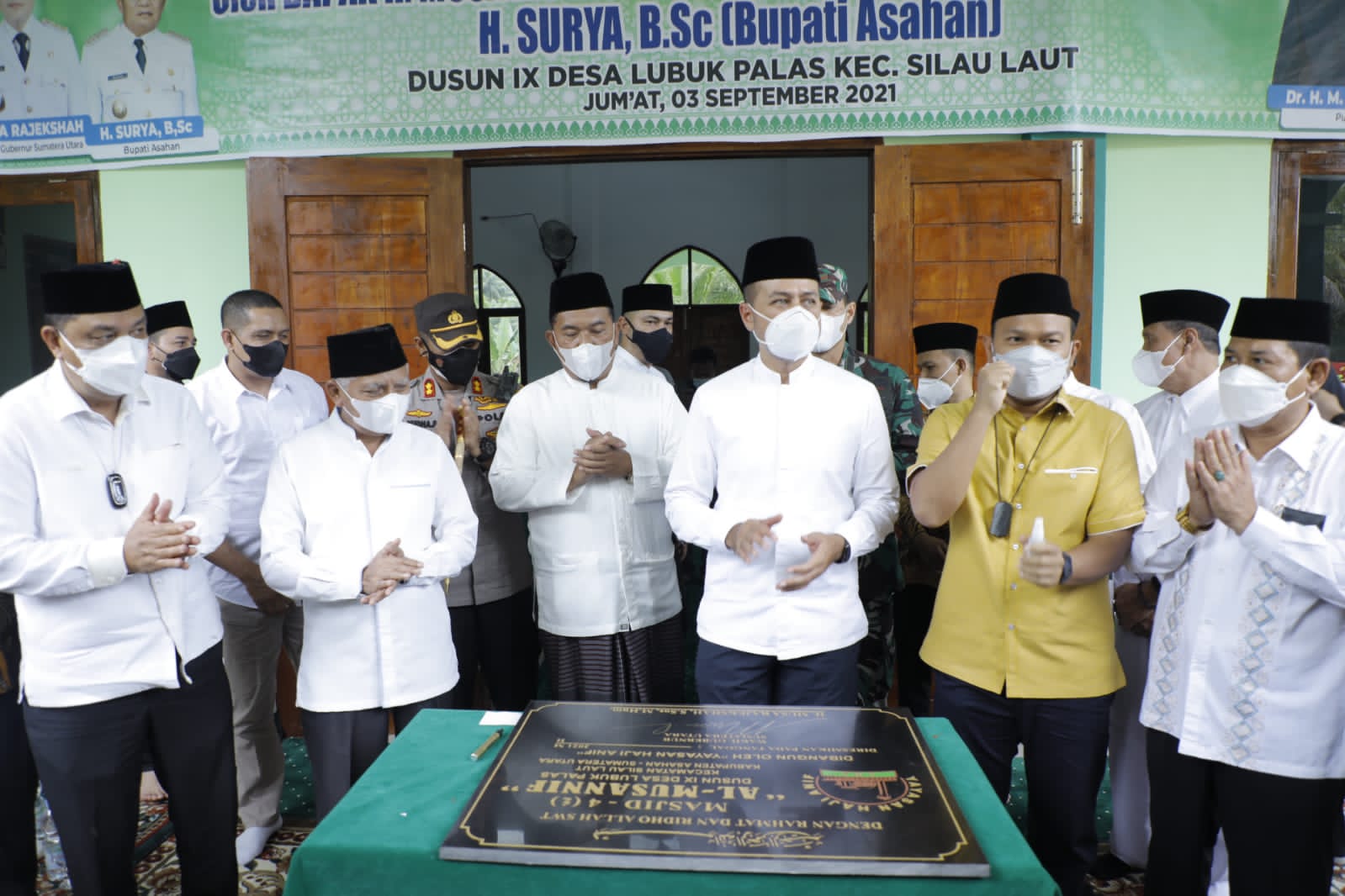 Wagubsu Resmikan Masjid Al-Musannif di Kecamatan Silau Laut