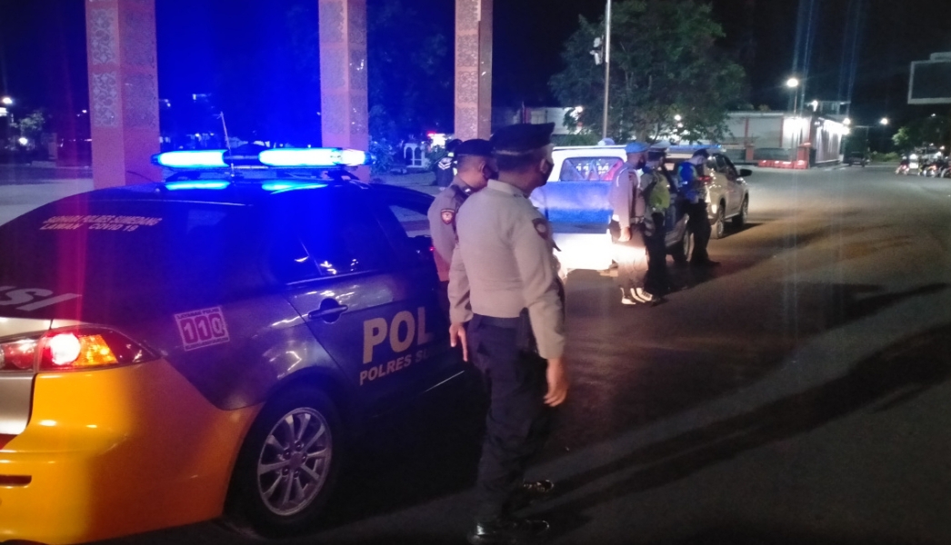 Antisipasi Gangguan Kamtibmas, Polres Sumedang Gelar Patroli Malam