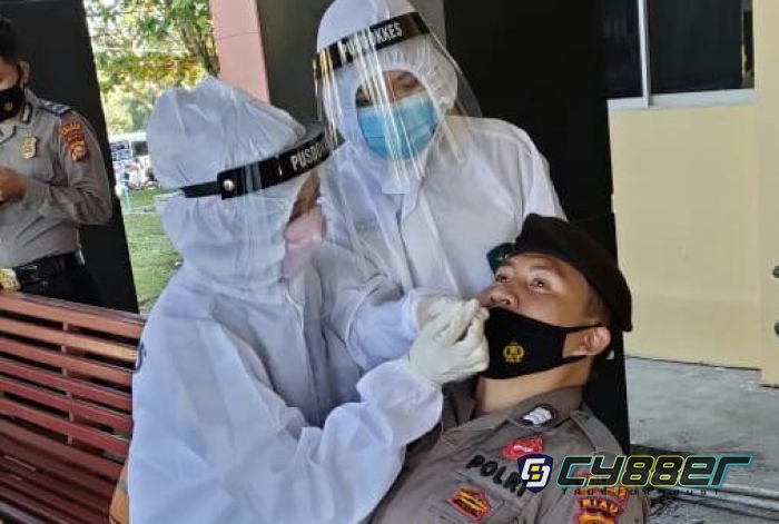 Pelaksanaan Swab Antigen Personil Polres Kuansing 