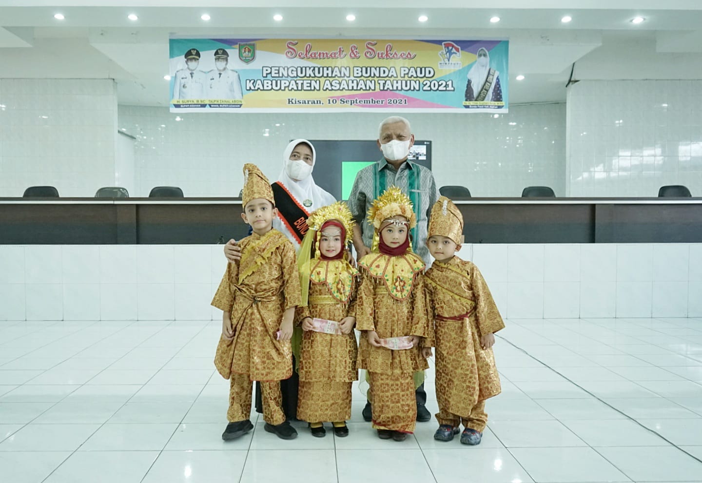 Hj. Titiek Sugiarti Surya Dikukuhkan Sebagai Bunda PAUD Kabupaten Asahan Tahun 2021