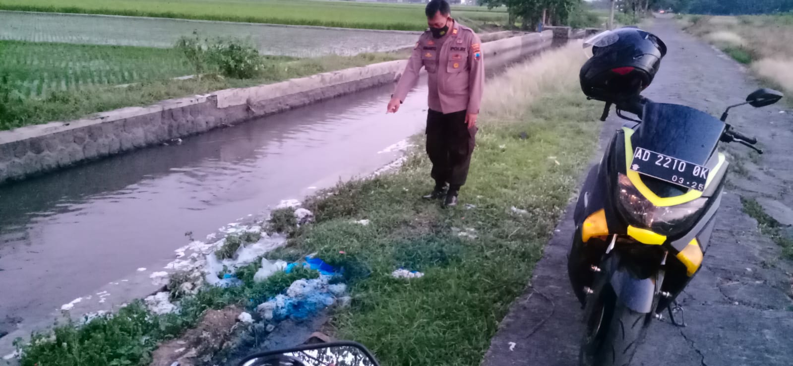 Gempar Air Sungai Berwarna Merah, Polres Klaten Bergerak Cepat Selidiki Kasus Ini