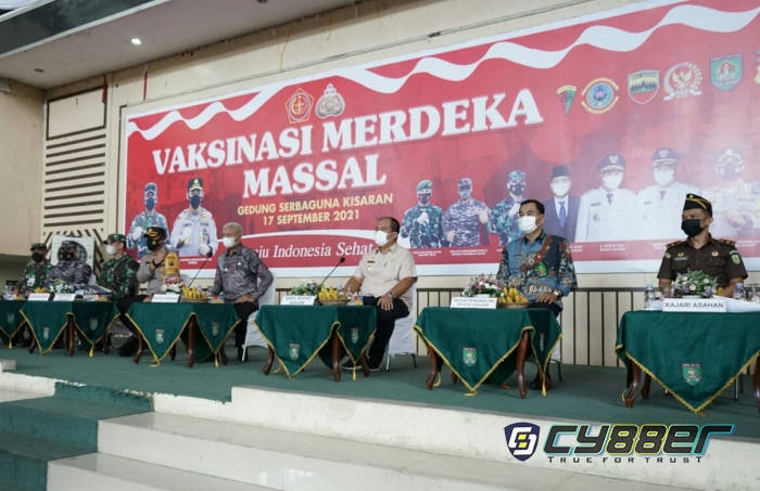Pelaksanaan Vaksinasi Merdeka Massal di Kabupaten Asahan