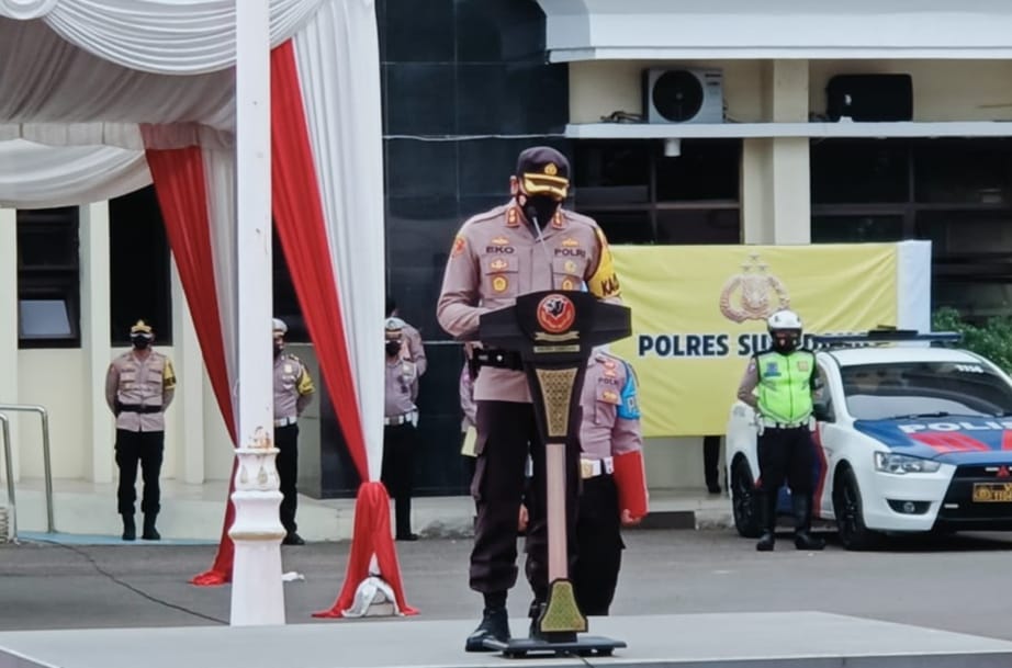 Polres Sumedang Apel Ops Patuh Lodaya 2021, Tingkatkan kedisiplinan di Masyarakat