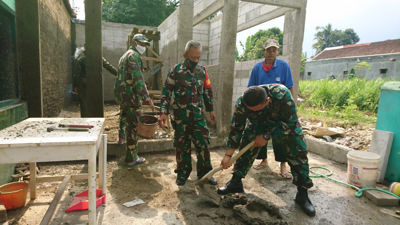 Inilah Wajah Baru Koramil 0607-10 Nagrak, Bangun Mushola dari Dana Swadaya dan Partisipasi Anggota