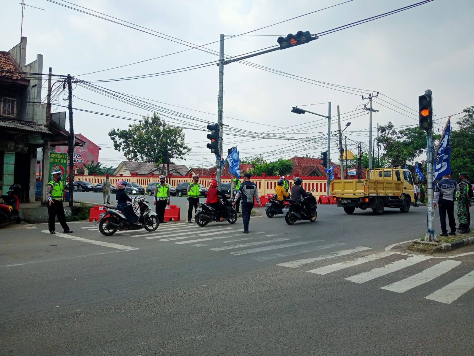 Polres Serang Kota Polda Banten Gelar  Pengamanan Kunker Presiden