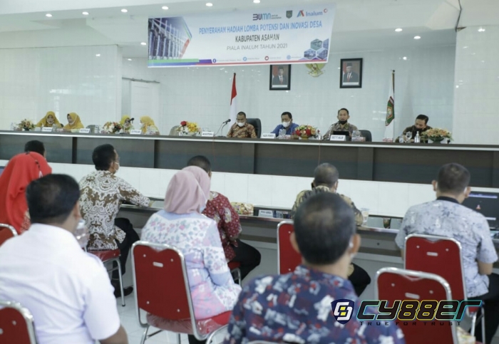 Penyerahan Hadiah Lomba Potensi dan Inovasi Desa Kabupaten Asahan PT Inalum Tahun 2021