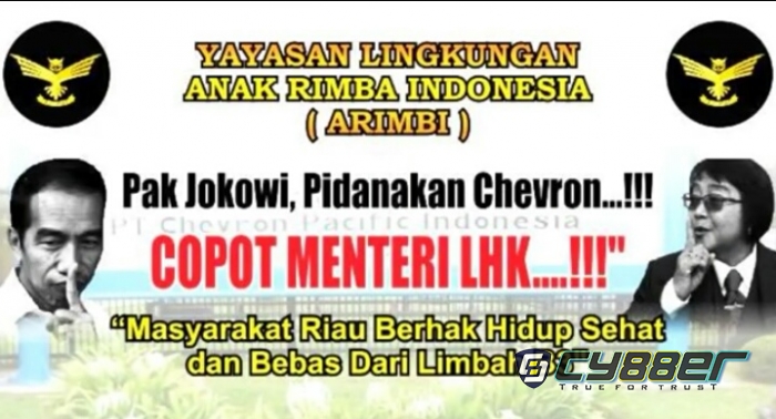 Yayasan ARIMBI : Pak Jokowi, Tolong Copot Siti Nurbaya Bakarr Jika Tidak Bisa Bekerja Atasi Kerusakan Lingkungan Oleh PT CPI