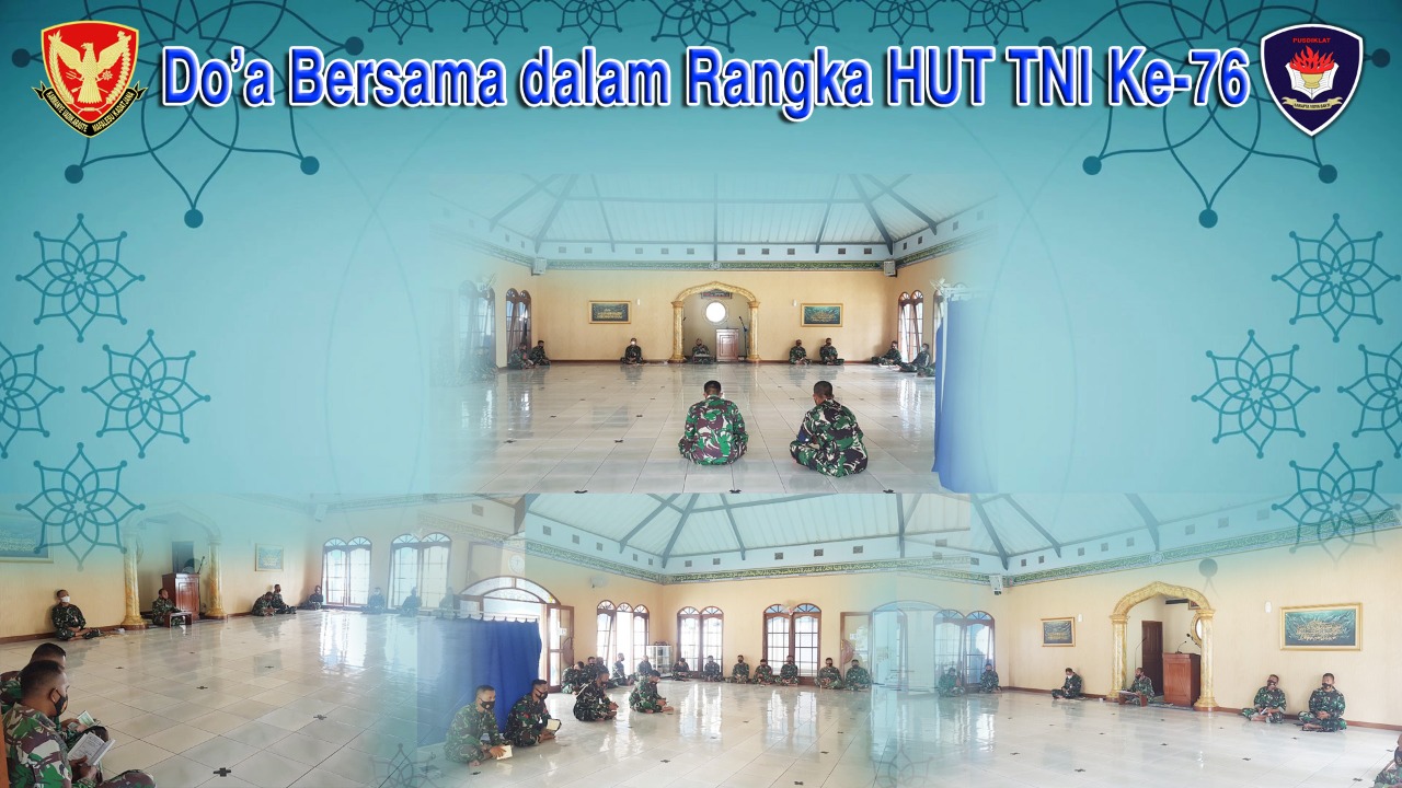PUSDIKLAT PASKHAS Doa Bersama Memperingati HUT TNI ke-76