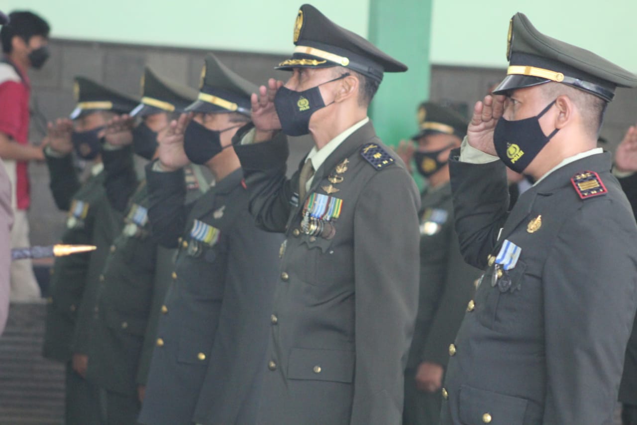 HUT TNI ke-76, Kodim 0620 Gelar Upacara Secara Virtual