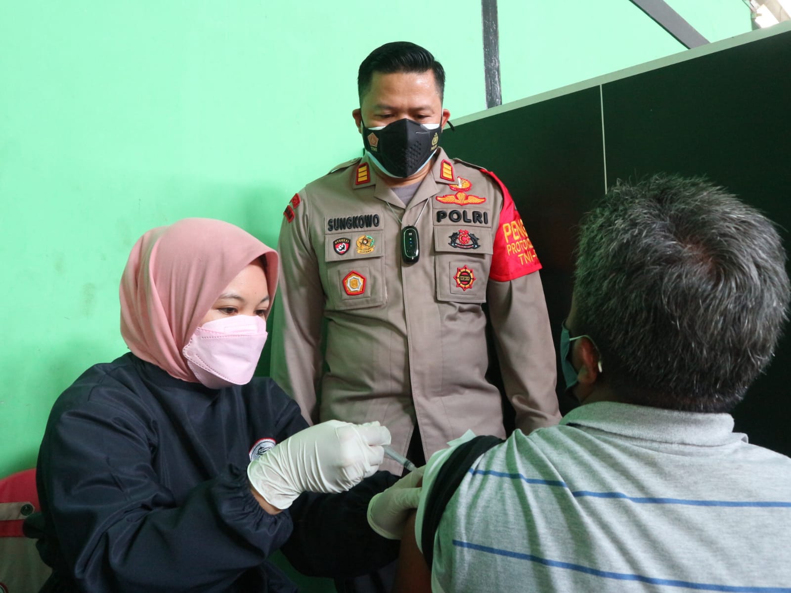 Polri Gelar Vaksin Kedua Bagi Warga Baleendah 