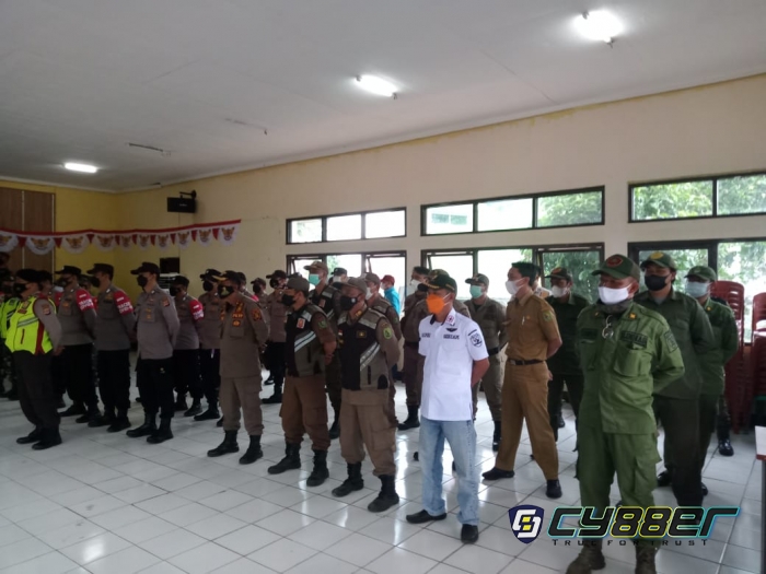 Jelang Pilkades Serentak, Kecamatan Arjasari Laksanakan Gelar Apel Pasukan