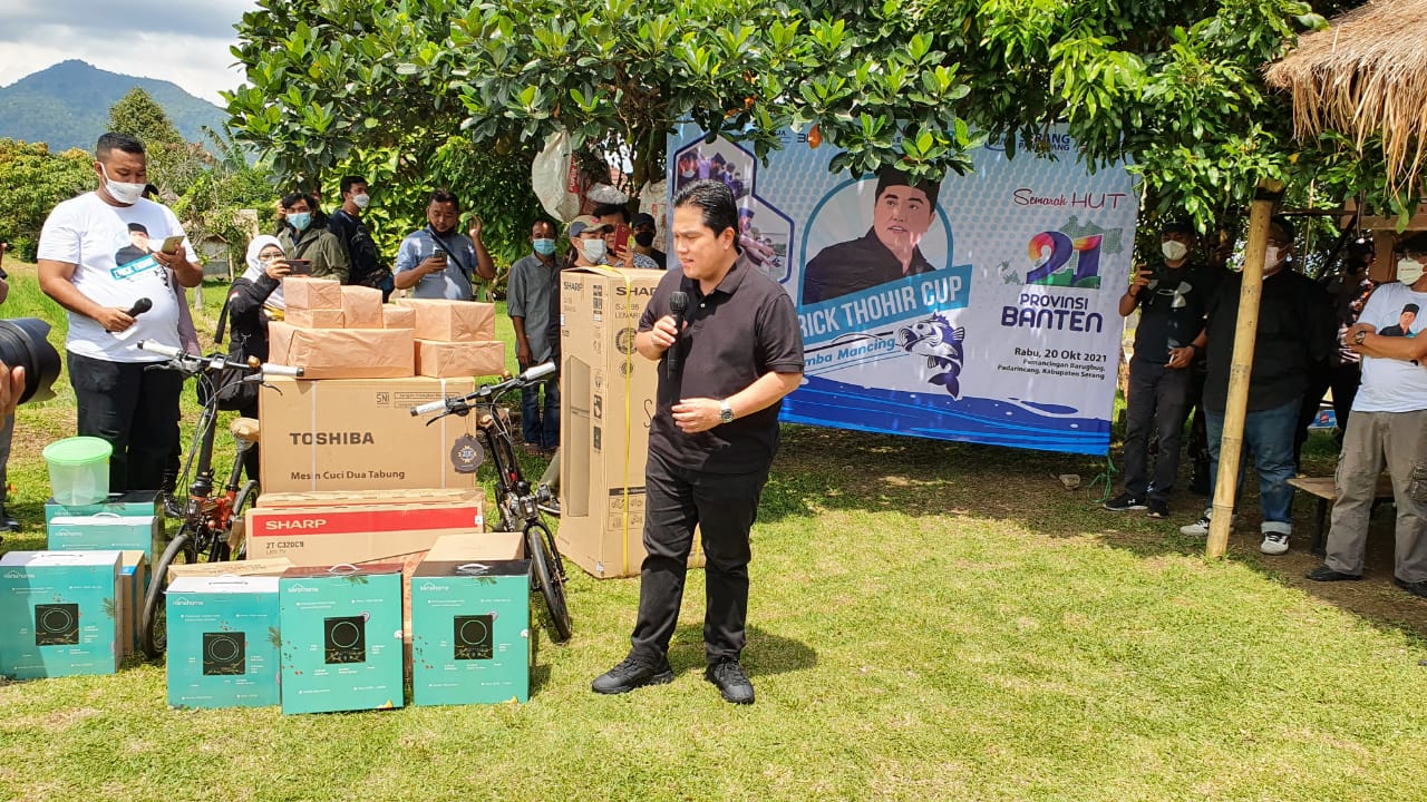 Menteri BUMN RI Buka Lomba Mancing Erick Tohir Cup 