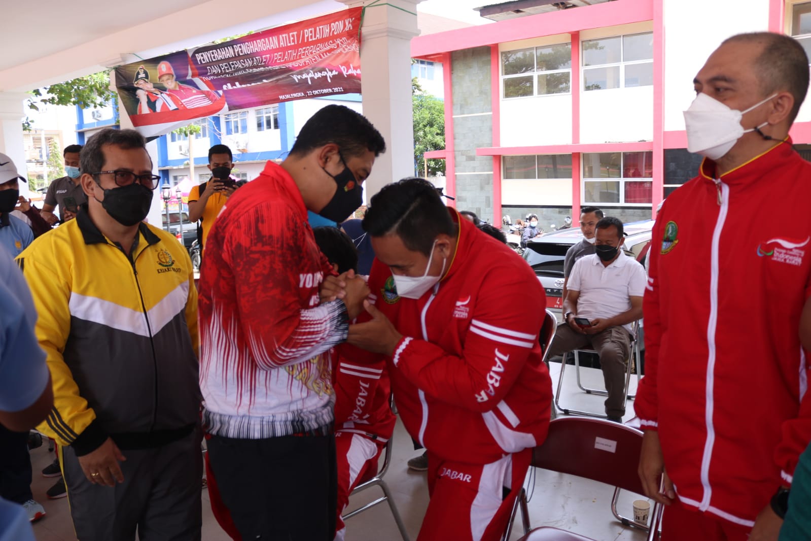 Kapolres Majalengka Hadiri Penerimaan Atlet PON XX Sekaligus Pelepasan Kontigen Peparnas XVI di Papua
