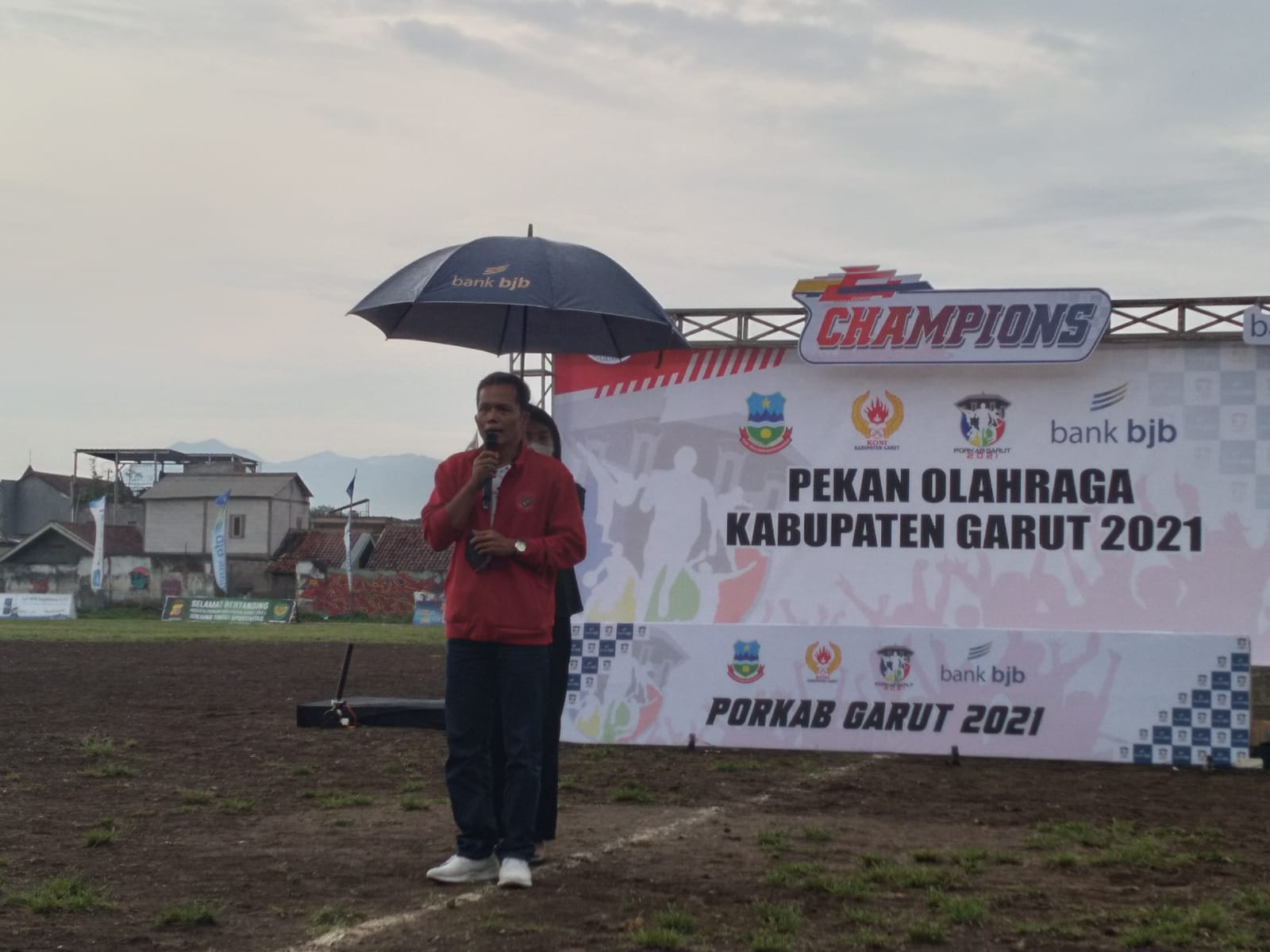 Ketua Askab PSSI Kab. Garut Ucapkan Terimakasih di Gelaran Sepakbola Porkab Garut 2021