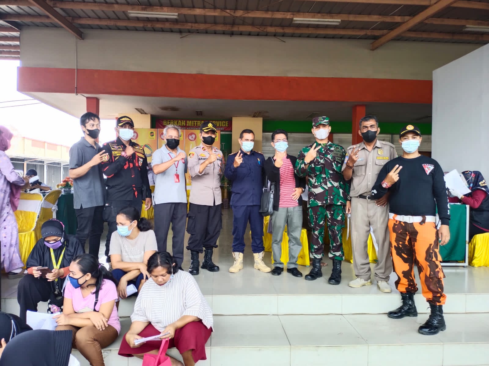 Putus Penyebaran Covid-19, Polsek Kadipaten Pantau Terus Vaksinasi