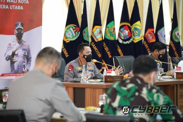 Kapolri Minta Forkopimda Sumut Lakukan Antisipasi Cegah Lonjakan Covid-19 Saat Nataru