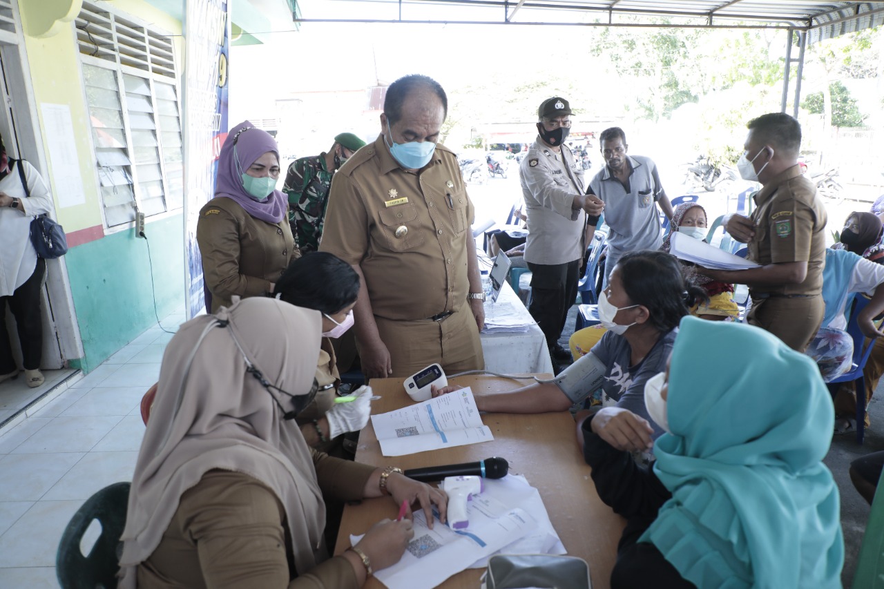 Wakil Bupati Asahan Tinjau Vaksinasi di 3 Tempat