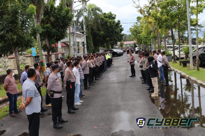 Amankan Pelantikan Kades di Aula Rumdis Bupati Lamsel, 100 Personil Diterjunkan 