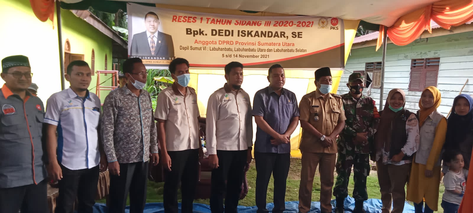 Dedi Iskandar, SE Bertekad Aspirasi Warga Ditampung Pada Anggaran Provsu Tahun 2022