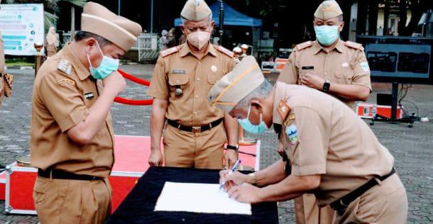 Bupati Lantik 6 Pejabat Pimpinan Tinggi Pratama di Lingkup Pemkab Garut
