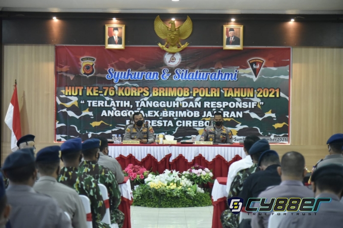 Kapolresta Cirebon Pimpin Syukuran HUT ke-76 Korps Brimob Polri