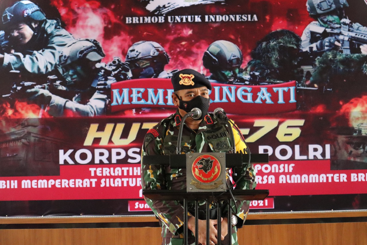 Kapolres Sumedang Pimpin HUT Brimob ke-76