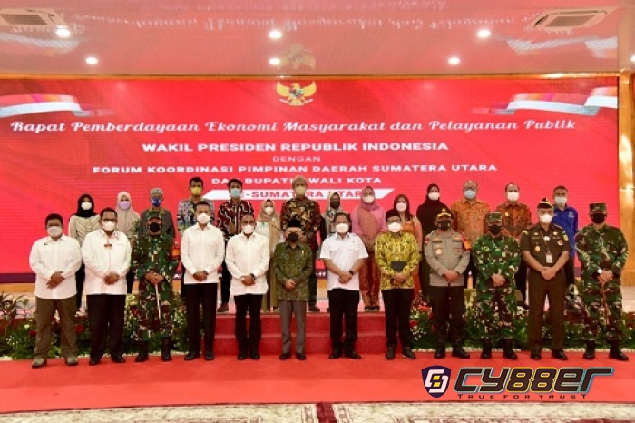 Wapres RI Pimpin Rapat di Sumatera Utara