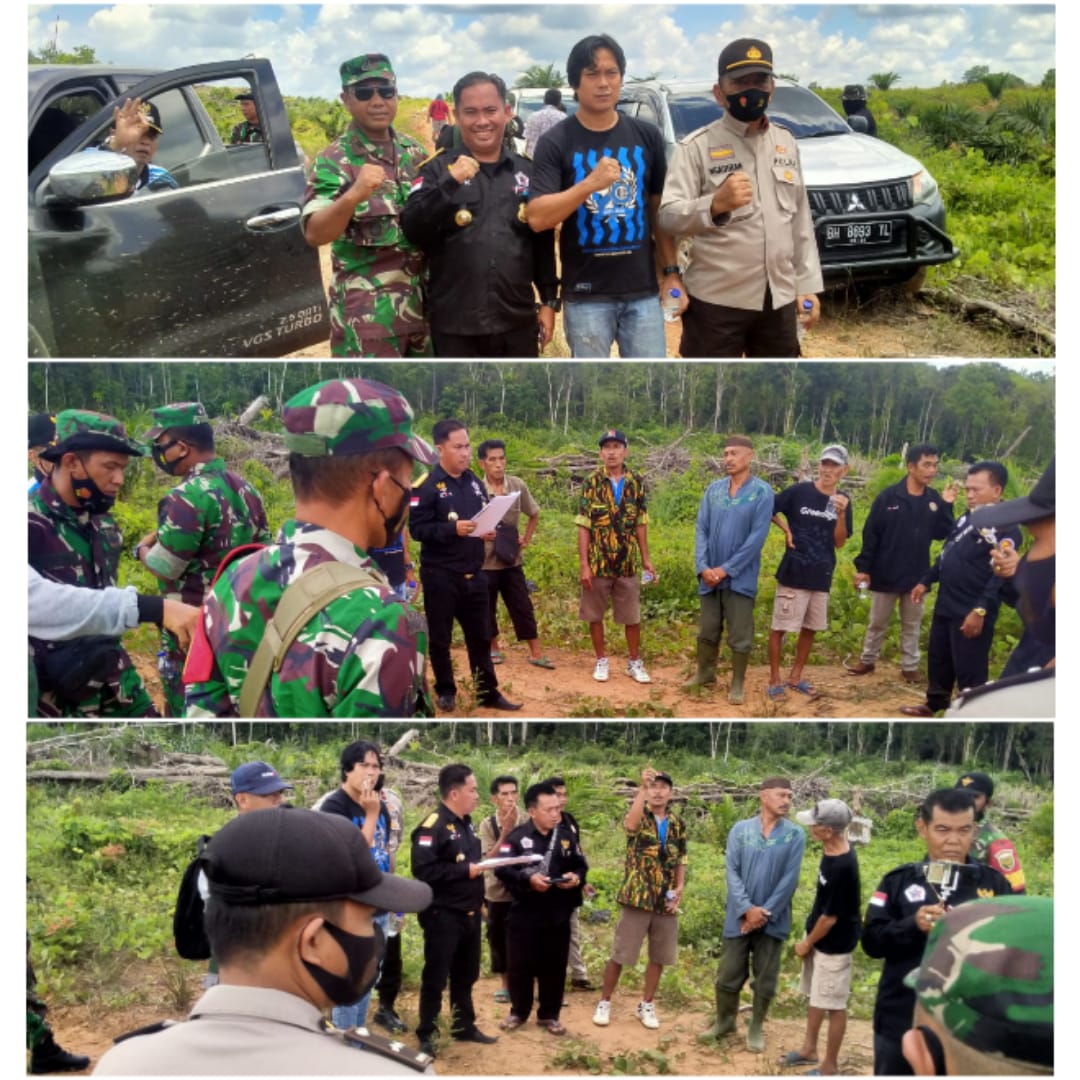 Dirwaster Lembaga KPK Bersama Tim Tripika Cek Lokasi Lahan Rakyat Yang Bermasalah di Kecamatan Muara Lakitan