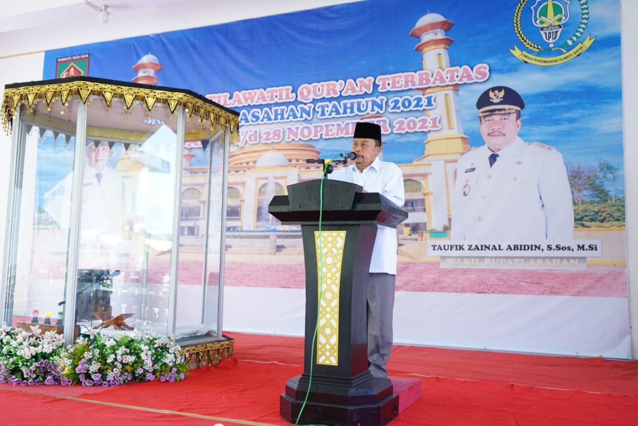 Asisten Perekonomian dan Pembangunan Tutup MTQ Terbatas Kabupaten Asahan Tahun 2021