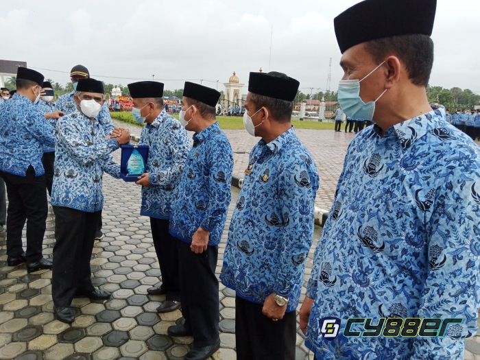 Kendati Disiram Gerimis, Upacara HUT Korpri di Aceh Utara Tetap Khidmat