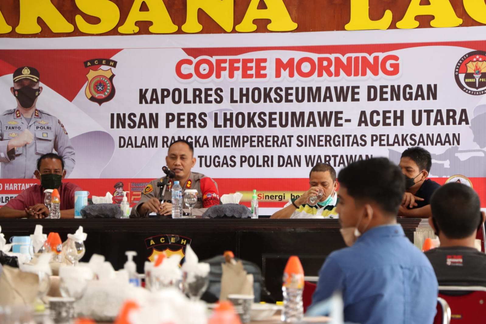 Kapolres Lhokseumawe Ajak Wartawan Dukung Pemeliharaan Situasi Kamtibmas Melalui Tulisan