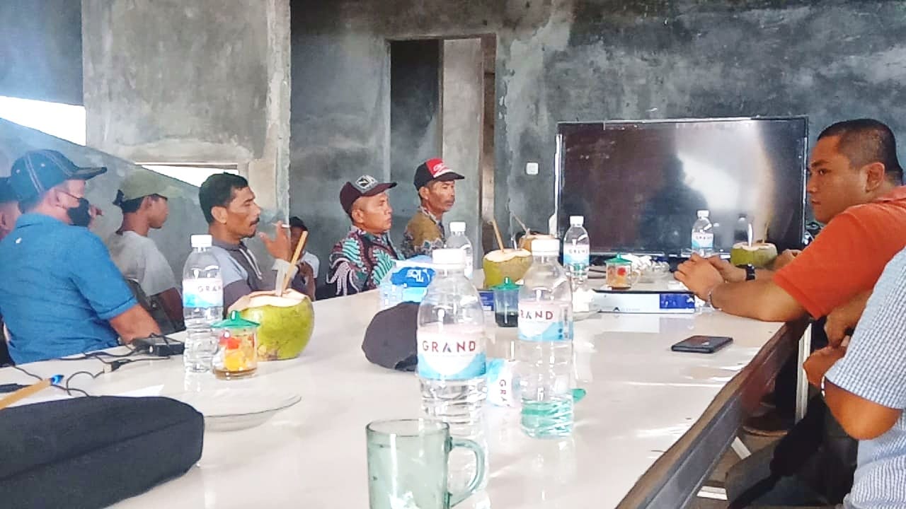 Massa Perwakilan Petani Padi Datangi Proyek Pembangunan Wisata Religi Mesuji