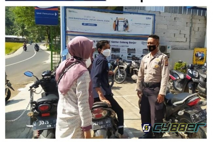 Meminimalisir Covid 19, Polsek Pamarican Ciamis Gelar OPS Yustisi