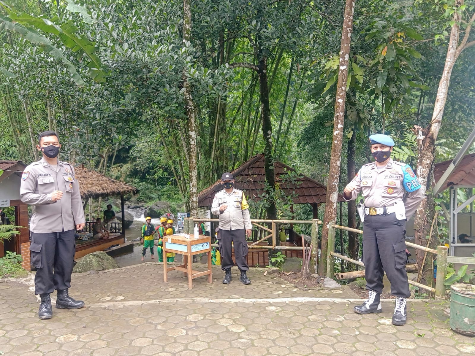 Patroli Polsek Rajagaluh Pantau Penerapan Prokes di Dua Lokasi Objek Wisata