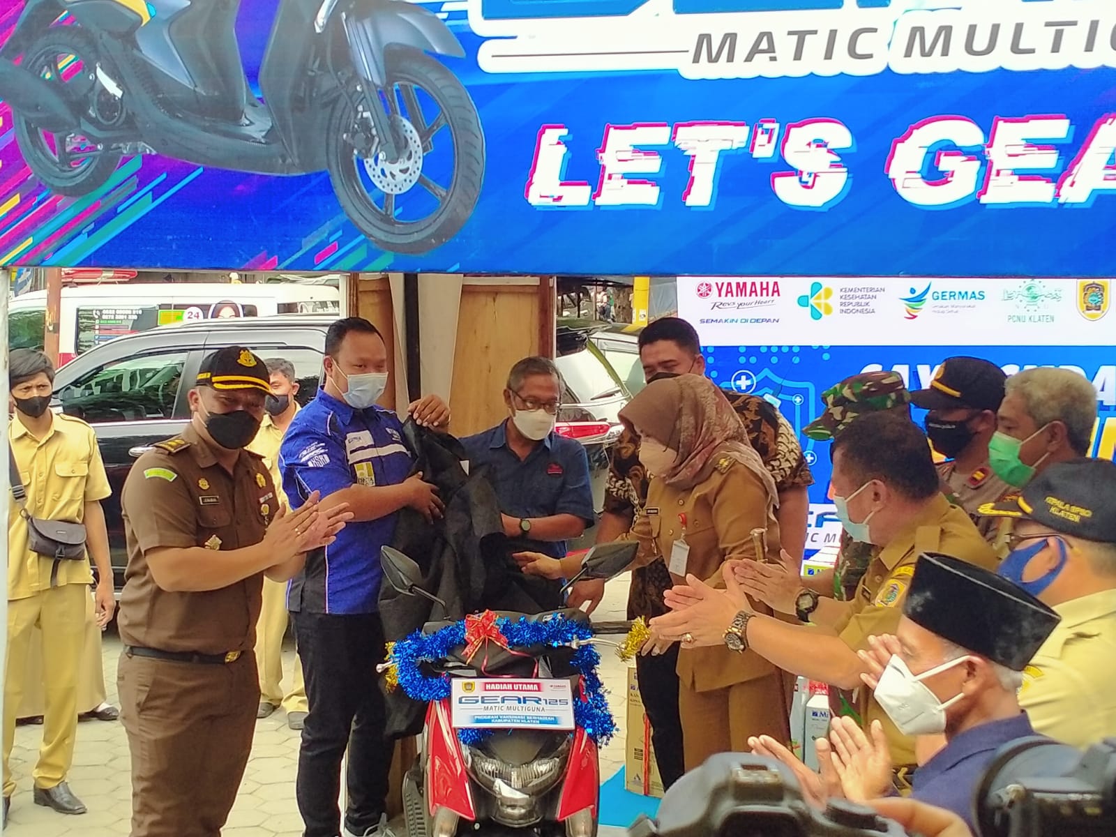 Tarik Minat Masyarakat, Pemkab Klaten Gelar Vaksinasi Berhadiah Motor