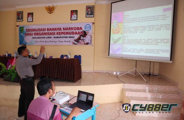 Kapolsek Lirik Sosialisasikan Bahaya Narkoba Pada Ormas dan OKP