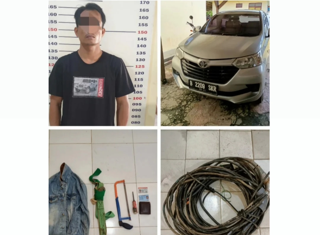 Polisi Tangkap Pelaku Maling Kabel Milik PLN