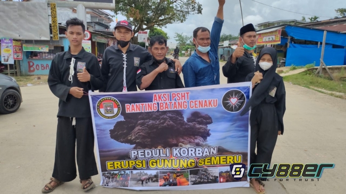 PSHT Batang Cenaku Gelar Solidaritas dan Galang Dana