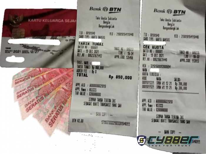 Diduga Ada Ketidaktransfaranan Dalam Pencairan Bansos Kemiskinan Ekstrim di Kartu BPNT oleh Oknum