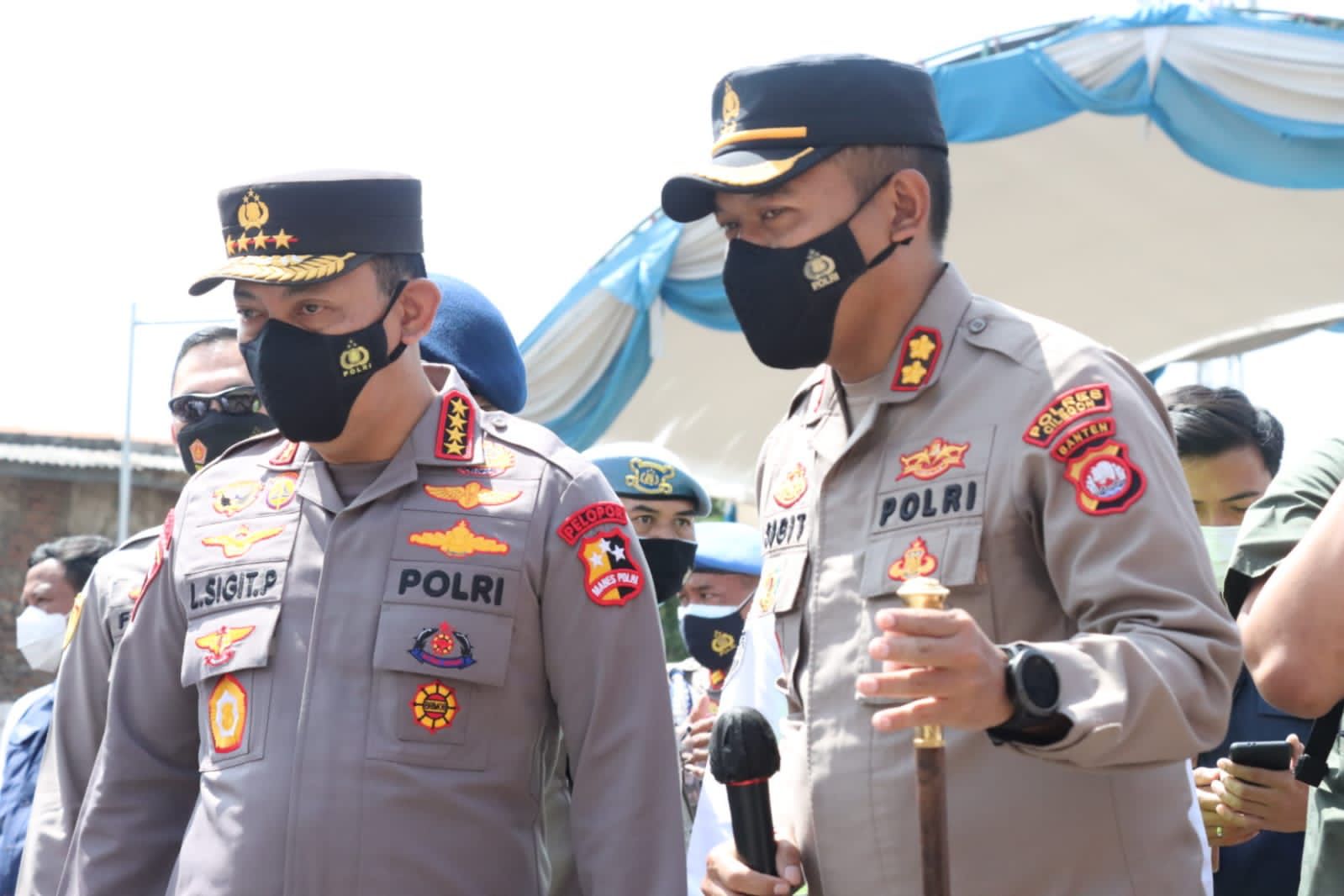 Kapolda Banten Dampingi Kapolri dan Rombongan Tinjau Pos Pengamanan Nataru di Pelabuhan Merak