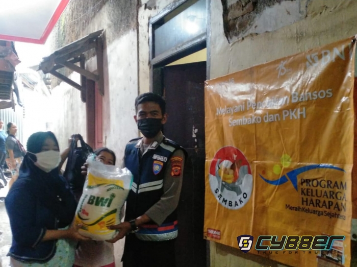 Monitoring dan Pengamanan Penyaluran BPNT, Polisi Ingatkan Prokes
