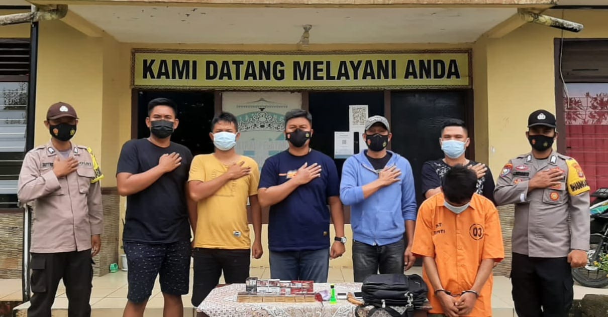 Polsek Limau Tangkap Pembobol Warung di Kelumbayan