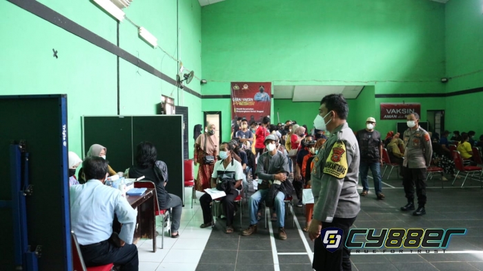 Mantap..Peserta Vaksinasi di Baleendah dapat Doorprize Motor
