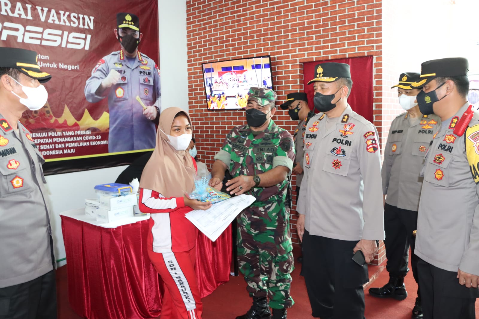 Koorsahli Kapolri Bersama Rombongan Kunjungi Polres Lampung Selatan