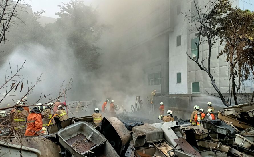 Diduga Jadi Pemicu Kebakaran Lahan Samping Gedung BPJS Kesehatan, Seorang Warga Ditangkap